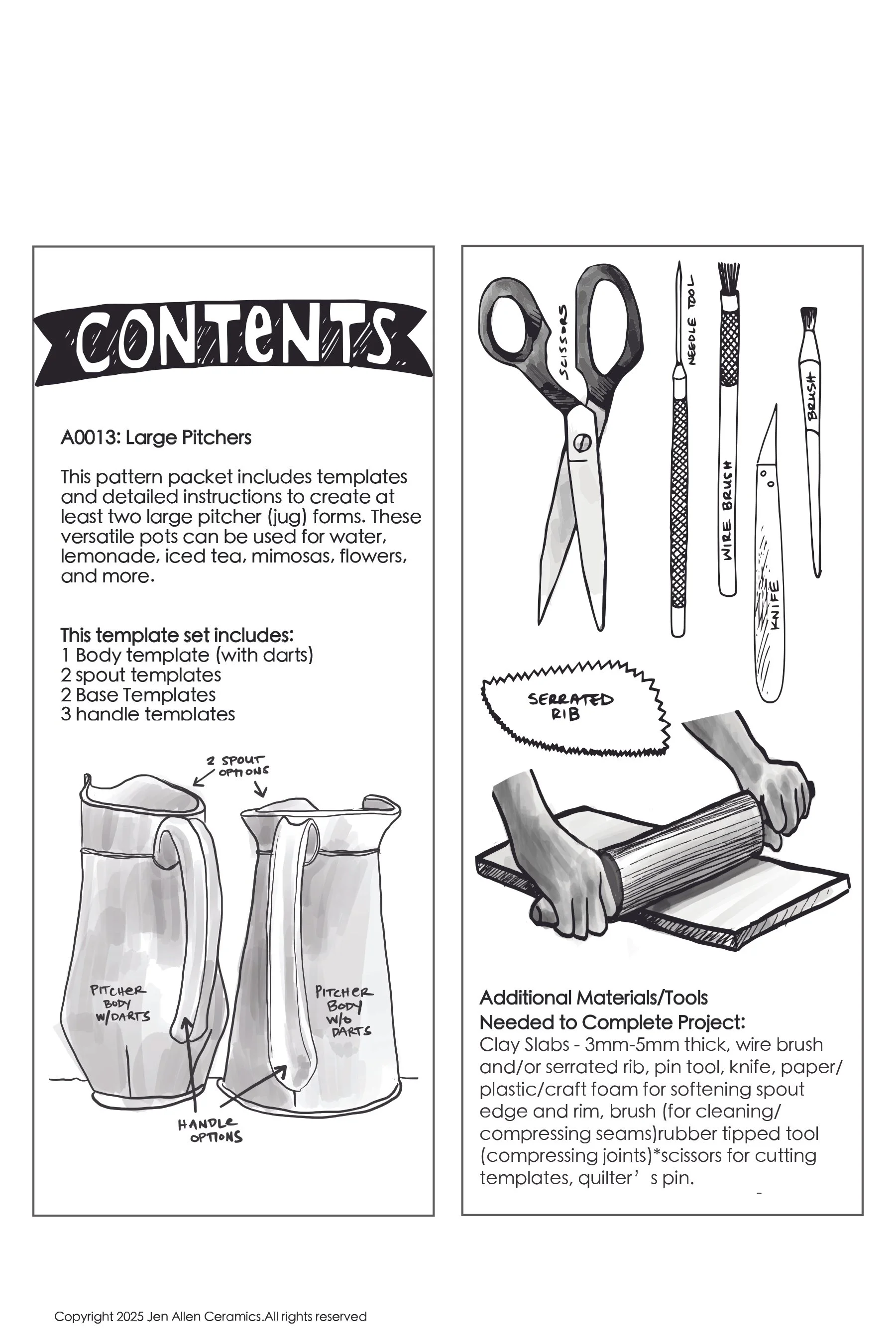 8.5x11 Large Pitcher PDF — Jen Allen Ceramics